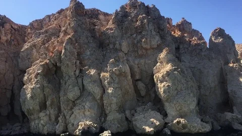 Day Boat Process Plate Tilted of Red Sea in Middle East, ocean sea Light rocking Vidéo 78155111