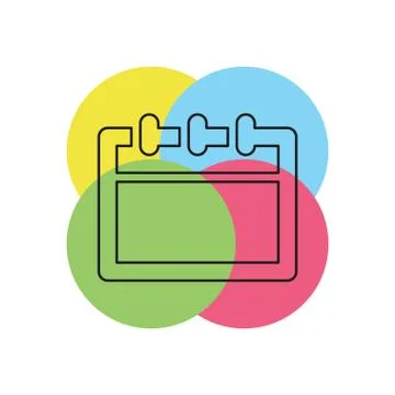 Day calendar icon, vector event calendar Stock-Illustration