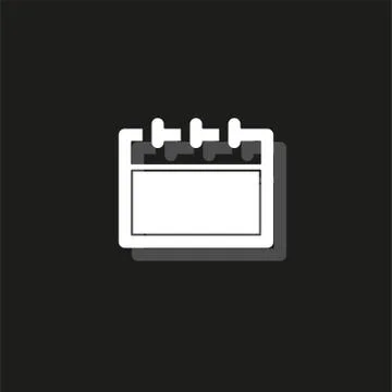Day calendar icon, vector event calendar isolated, business day. date reminde Illustrazione stock