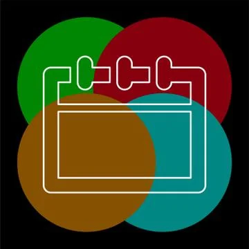 Day calendar icon, vector event calendar Stock Illustration