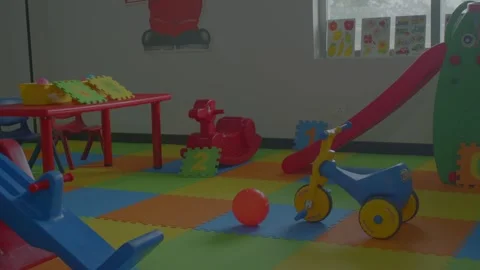 Day care interior setup creche Stock Footage 263528079