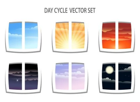 Day Cycle Stock Illustration