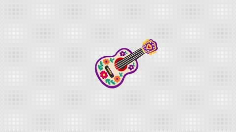 Day of the Dead Animated Elements Stock Footage 346244144