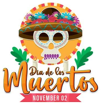 Day of the Dead banner design Stock Illustration