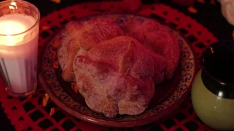Day of the dead bread 002 Stock Footage 170514483