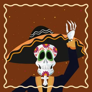 Day of the dead celebration Stock Illustration