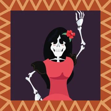 Day of the dead celebration Stock Illustration