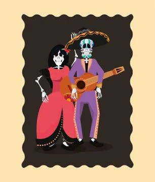Day of the dead celebration Stock Illustration