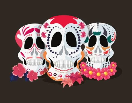 Day of the dead celebration Stock Illustration