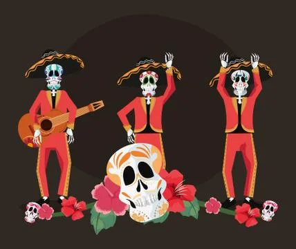 Day of the dead celebration Stock Illustration