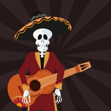 Day of the dead celebration Stock Illustration