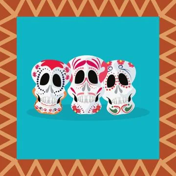 Day of the dead celebration Stock Illustration