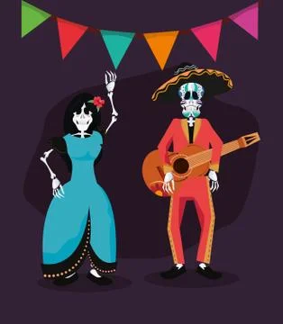 Day of the dead celebration Stock Illustration
