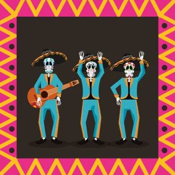 Day of the dead celebration Stock Illustration