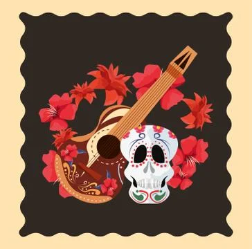 Day of the dead celebration Stock Illustration