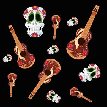 Day of the dead celebration Stock Illustration