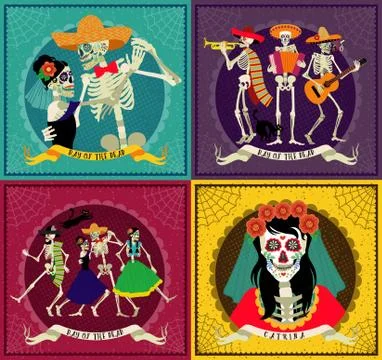 Day of the Dead. Dia de los Muertos . Stock Illustration