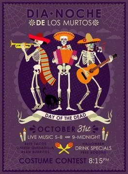 Day of the Dead. Dia de los Muertos . Stock Illustration