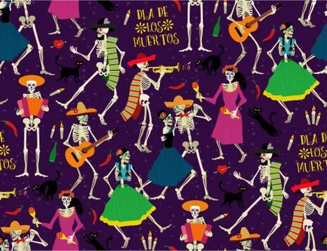 Day of the Dead. Dia de los Muertos . Stock Illustration