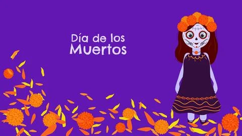 Day of Dead. Dia De Los Muertos. Stock Illustration