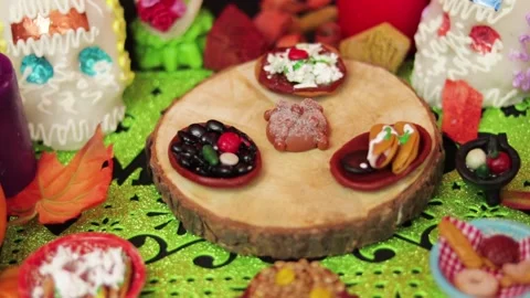 Day of the dead mini offering 004 Stock Footage 170514599