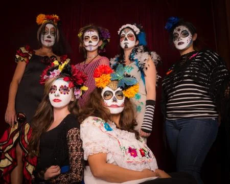 Day of the dead models Stock Photos