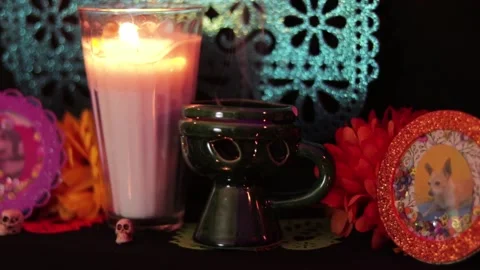 Day of the dead offering 007 Stock Footage 170514725