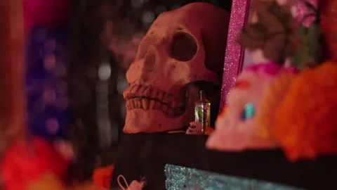 Day of the dead offering 008 Stock Footage 170514769