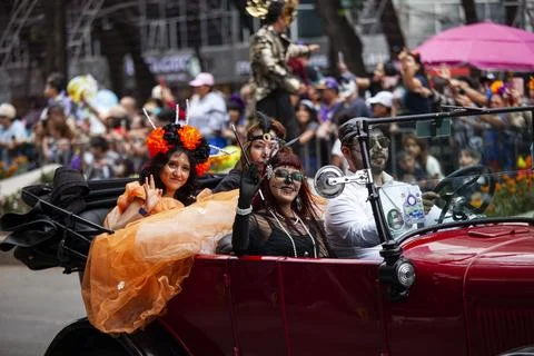 Day of the Dead Parade, Mexico Stock Photos