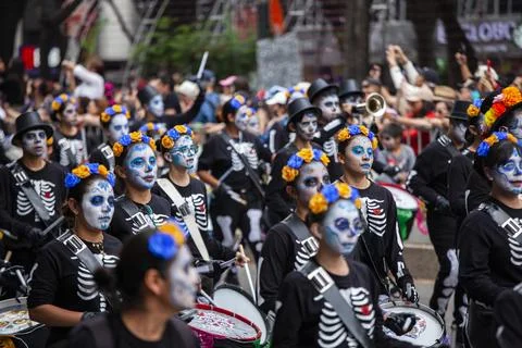 Day of the Dead Parade, Mexico Stock Photos