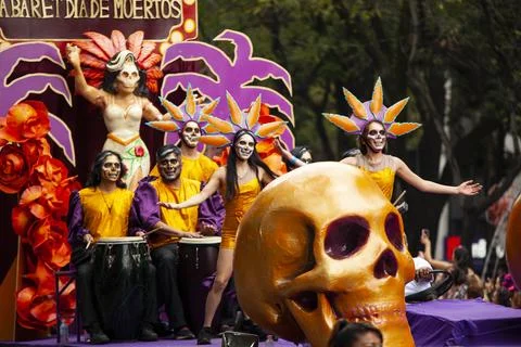 Day of the Dead Parade, Mexico Stock Photos