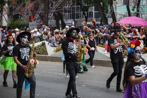 Day of the Dead Parade, Mexico Stock Photos