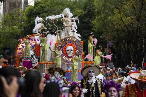 Day of the Dead Parade, Mexico Stock Photos