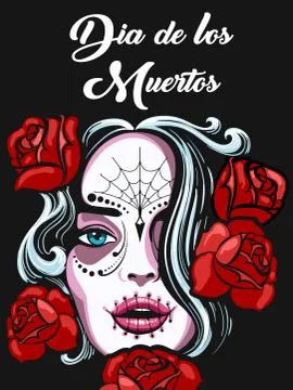 Day of the Dead Poster Design Stock Illustration