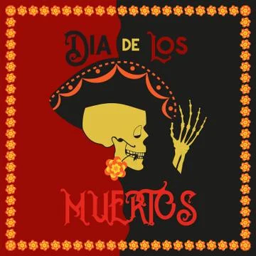 Day of the Dead poster Stock Illustration