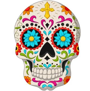 Day of the Dead Skulls Stock Illustration