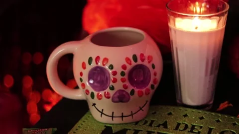 Day of the dead stuffs 001 Stock Footage 170515588