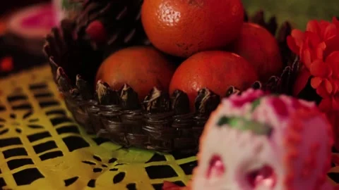 Day of the dead stuffs 002 Stock Footage 170515587