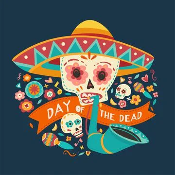 Day of the dead. Vector illustration. Stock Illustration