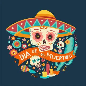 Day of the dead. Vector illustration. Stock Illustration