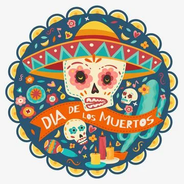 Day of the dead. Vector illustration. Stock Illustration