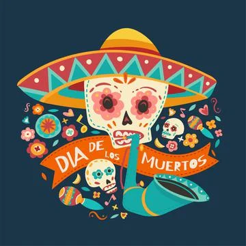 Day of the dead. Vector illustration. Stock Illustration