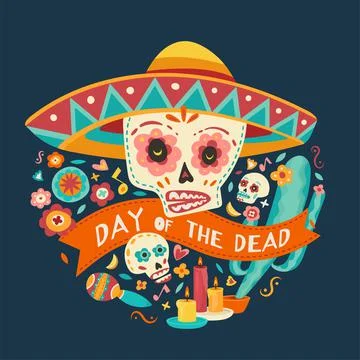 Day of the dead. Vector illustration. Stock Illustration