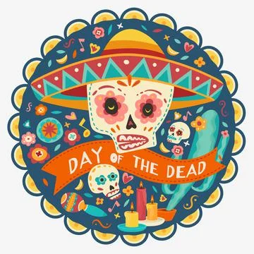 Day of the dead. Vector illustration. Stock Illustration