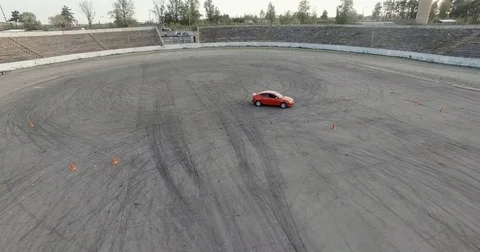 Day down track stock car race cars go around track car racing, playback Stock Footage 84941646
