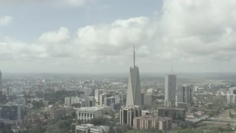 Day drone shot of upper hill skyline Stock Footage 132417273