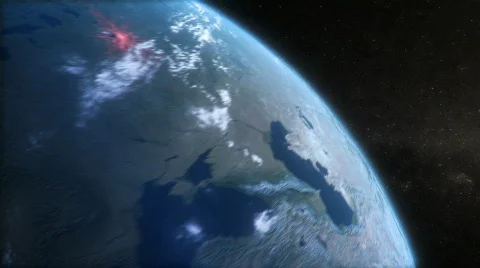 The day earth turned red Stock Footage 840227