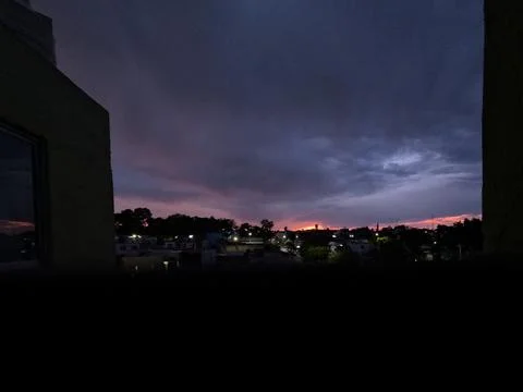 Day ending sunset Stock Photos