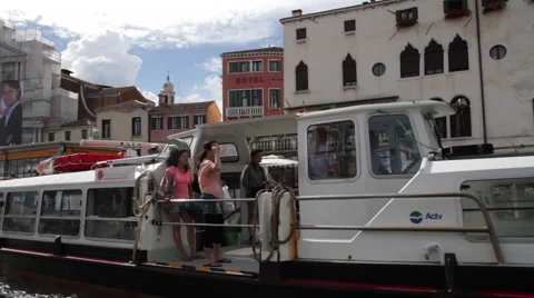 A day Exploring Venice in a Boat Stock Footage 41325764