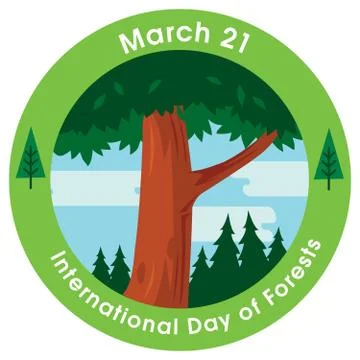 Day of Forests 1 Stock Illustration